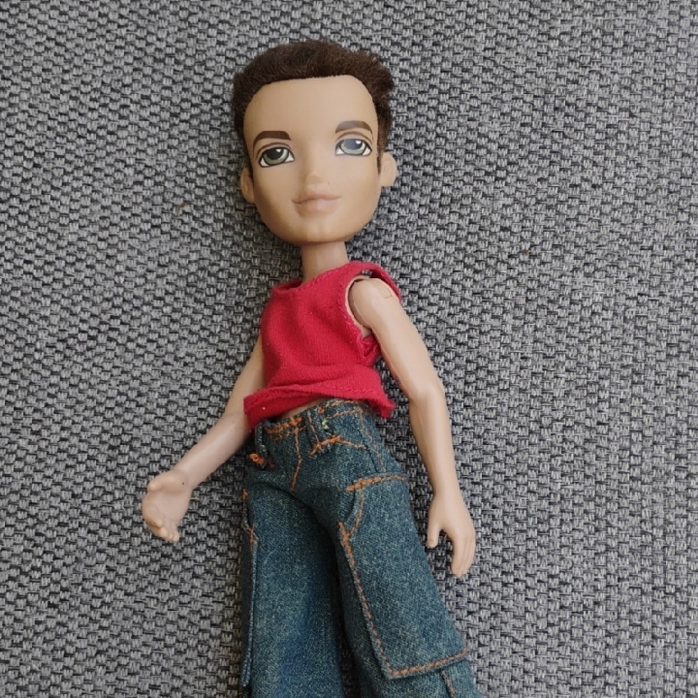 Bratz Dylan Red Sleeveless Top for Fashion Doll - Casual Playwear